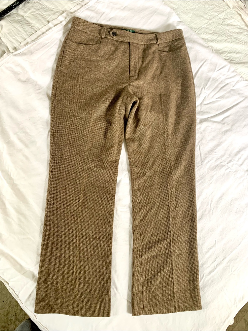Ralph Lauren Women’s Wool/Nylon/Cashmere Tweed Pants. Size 12